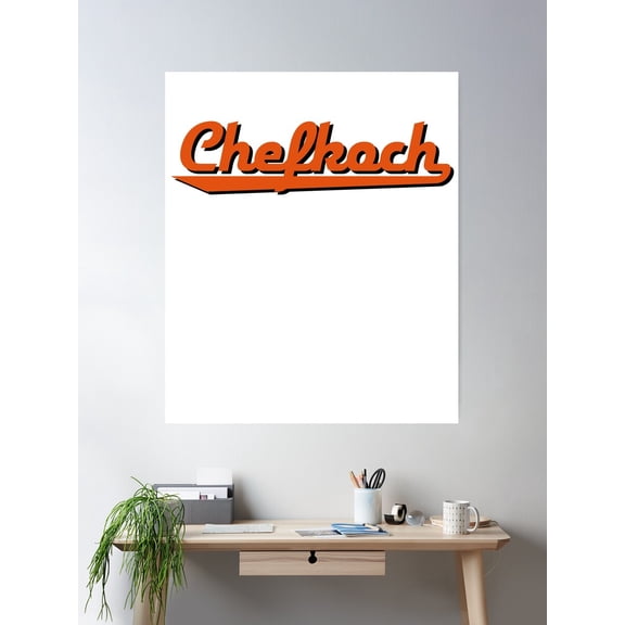 Chef Poster Wall Art, Modern Wall Decor For Living Room Bedroom, 12x18 UNFRAMED