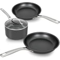 thumbnail image 1 of Chef Power 4 Pcs Pots and Pans Set, Hard Anodized Cookware Set, Nonstick Pan, Fit Induction, Oven, Dishwasher, Stainless Steel Handle, Essential (4 Pieces), 1 of 6