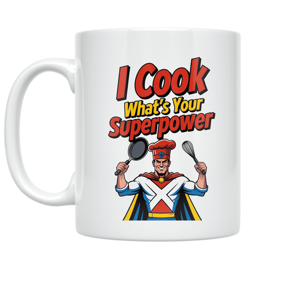 Chef Pride Humor Superpower Theme - Culinary Enthusiast - 11 oz Ceramic Coffee Mug