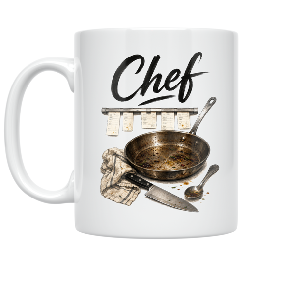 Chef Profession Evidence Design - Culinary Student - 11 oz Ceramic Coffee Mug