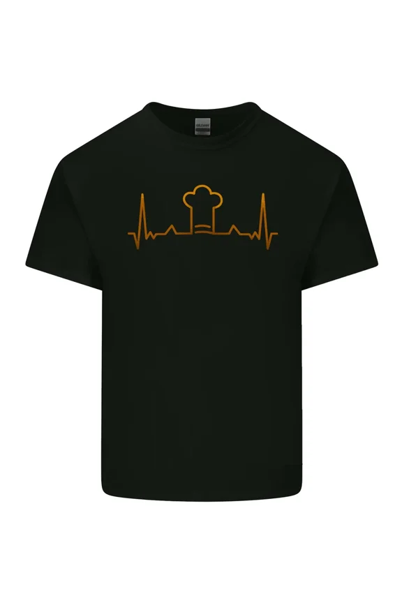 Chef Pulse Cook Cooking Hat Baker Baking Profession Light Cotton Tee Top,for unisex up to 5XL