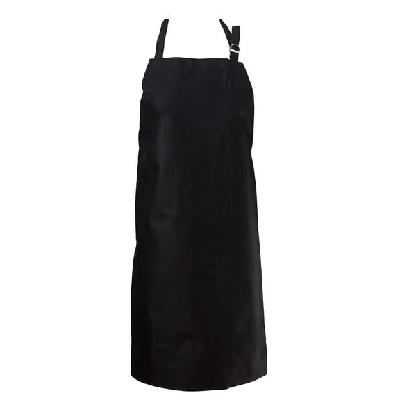Chef Revival 601MAJ-BK Black Vinyl-Backed Waterproof Bib Apron