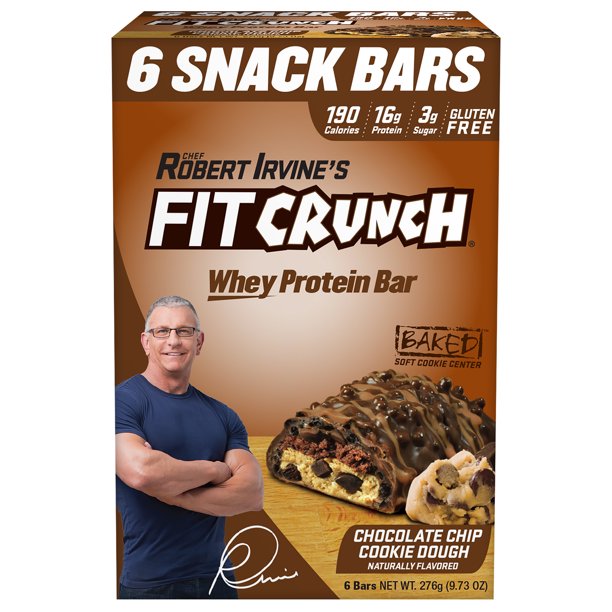 Chef Robert Irvine's FITCRUNCH Chocolate Chip Cookie Dough, High