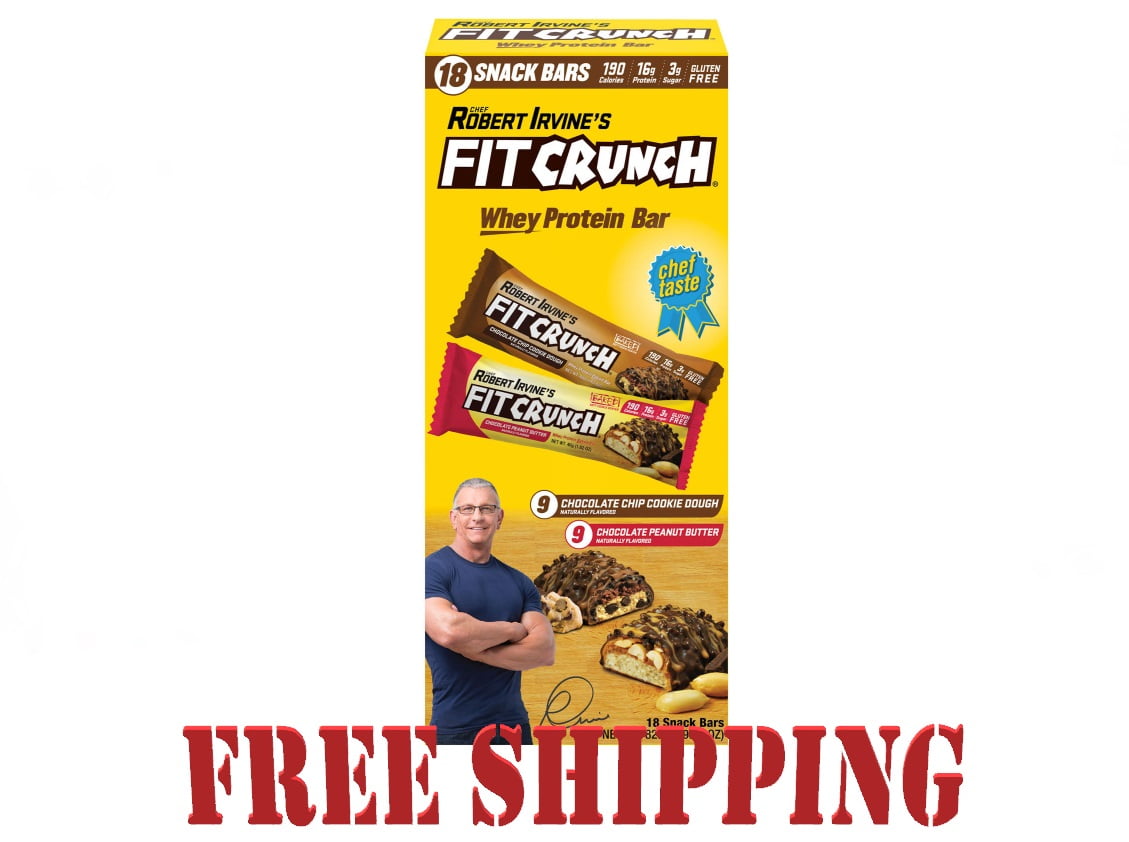 Chef Robert Irvine's FITCRUNCH High Protein Bars Variety, 1.62 Ounce