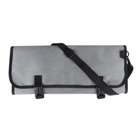 Chef Knife Roll Bag, 600D Polyester Waterproof Knife Bag with Multiple Slots & Cleaver Pocket, Portable Kitchen Storage with Adjustable Strap