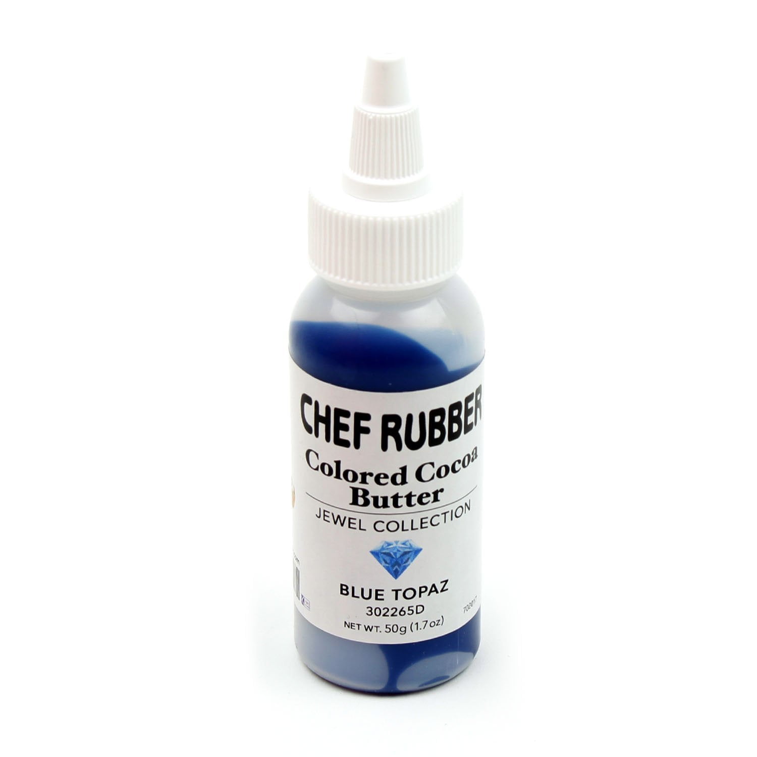 Chef Rubber Cocoa Butter, Jewel Collection - Blue Topaz, 1.7