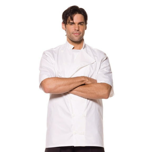 Men's White Gourmet Chef Costume Shirt Large 42-46