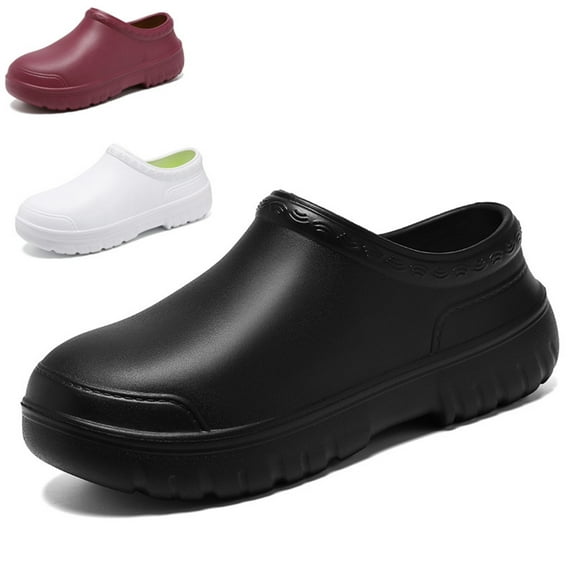 Chef Shoes Men Non Slip Kitchen Shoes Ladies Work Clogs – Fashionable & Functional Men's Casual Flat Chef Safety Shoes, Slip-On & Comfort Guaranteed for Women Chefs