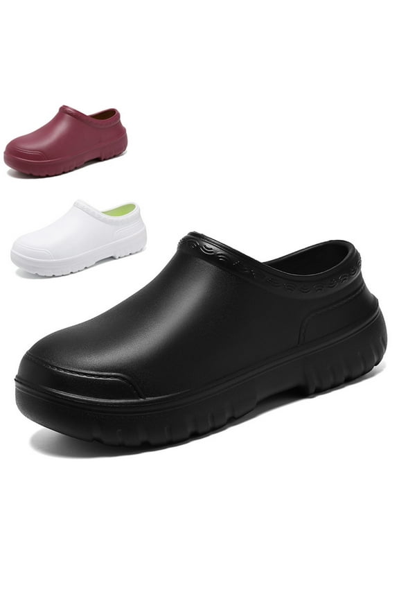 Chef Shoes Men Non Slip Kitchen Shoes Ladies Work Clogs – Fashionable & Functional Men's Casual Flat Chef Safety Shoes, Slip-On & Comfort Guaranteed for Women Chefs