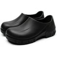 thumbnail image 1 of Chef Shoes Men, Non Slip Oil Water Resistant Safety Comfortable Work Shoes for Men Women Nursing Kitchen Garden Restaurant Food Service Black Clogs, 1 of 7