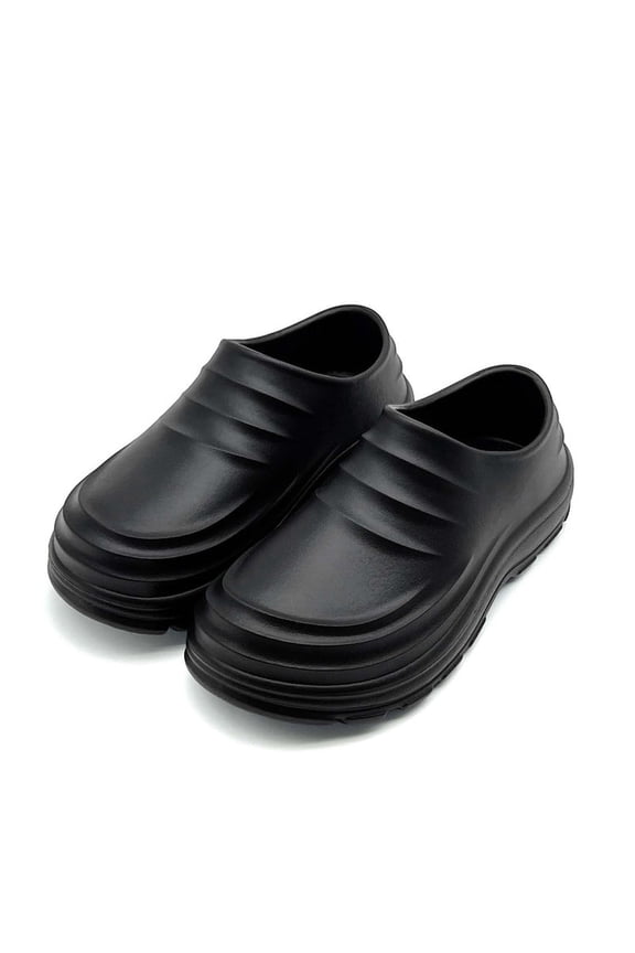 Chef Shoes for Men - Slip-On, Waterproof & Oil-Resistant Non-Slip Thick Sole Work Clogs, Professional Working Shoes for Kitchen Chefs, Nurses, Gardeners