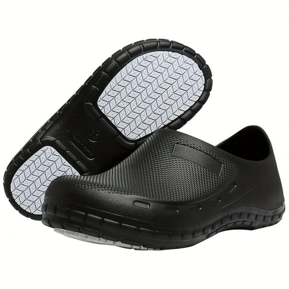 Chef Shoes For Men Women, Non Slip Oil & Kitchen Clogs Comfortable Lightweight Nursing Work Shoes For Restaurant Hospital Food Service All Day Wear Garden Office Seaside Indoor Outdoor
