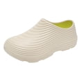 thumbnail image 1 of Chef Shoes Men Women Nonslip Kitchen Work Shoes Closed Toe Waterproof Slip on Clogs Lightweight Garden Shoes Beige Size 8, 1 of 4