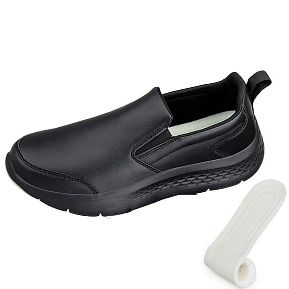 Chef Shoes for Men & Women, Zapatos de Cocina para Hombres Slip Resistant Kitchen food service shoes with Waterproof Leather Upper, Comfortable Work Shoes for Restaurant, Hospital