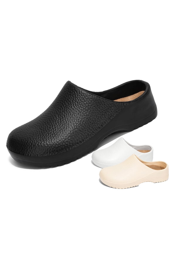 Chef Shoes Non Slip Kitchen Ladies Work Slippers, Waterproof Men's Casual Flat Chef Safety Clogs, Breathable And Comfortable Kitchen Shoes For Chef Women Plus Size