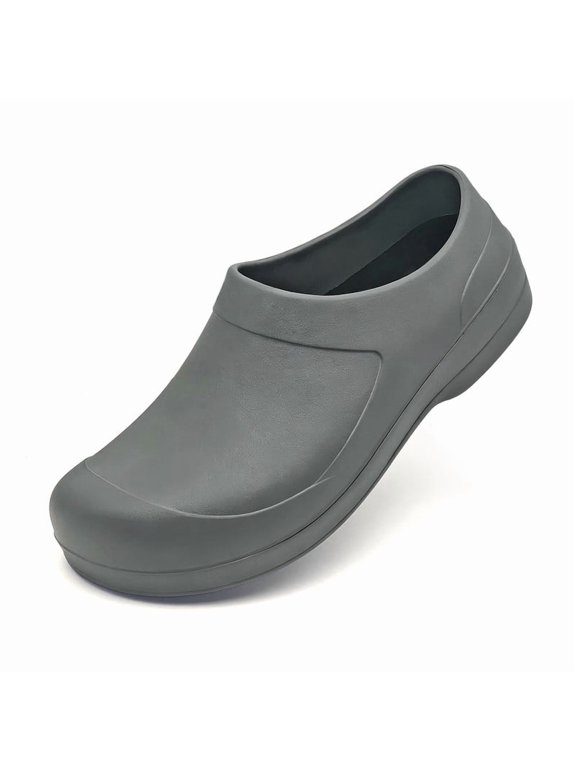 Chef Shoes for Men Women Slip On Garden Clogs EVA Non-Slip Kitchen Outdoor Yard Work Oil & Water Resistant