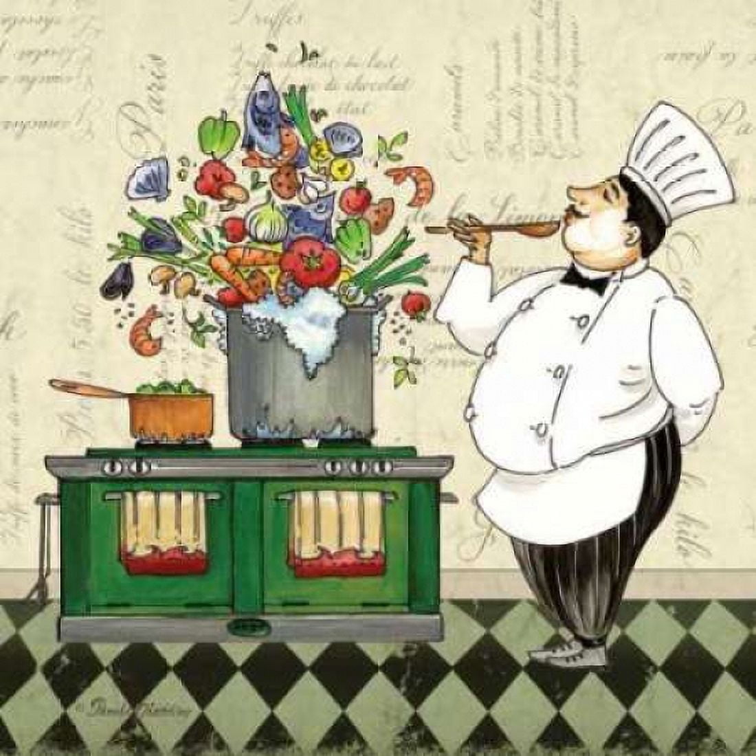Chef Soup Canvas Art - Pamela Gladding (24 x 24)