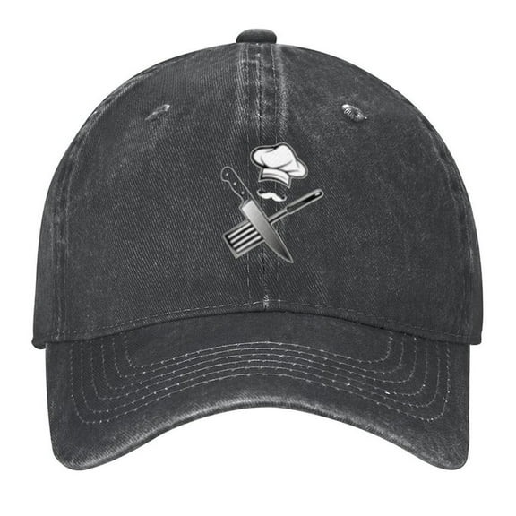 Chef Spatula Print Vintage Wash Dad Hat Adjustable Curved Brim Baseball Cap,Casual Outdoor Sports Fishing Cap for Men and Women