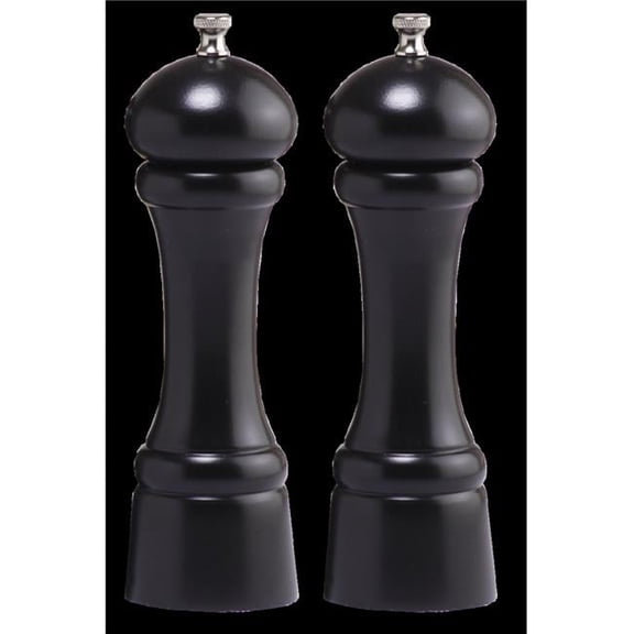 Chef Specialties 08302 8 inch- 20cm Windsor - Ebony Pepper Mill/Salt Mill Set