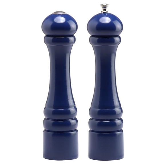 Chef Specialties - 10700 - Autumn Hues - 10 Inch - Pepper Mill and Salt Shaker Set - Cobalt Blue
