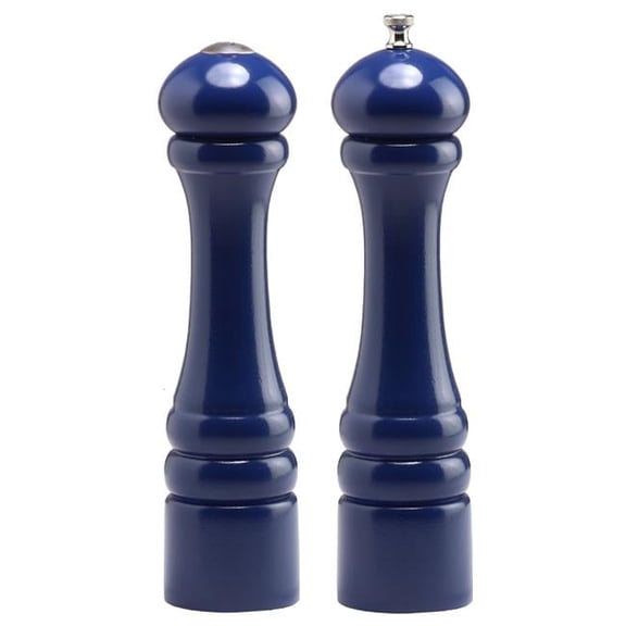 Chef Specialties - 10700 - Autumn Hues - 10 Inch - Pepper Mill and Salt Shaker Set - Cobalt Blue