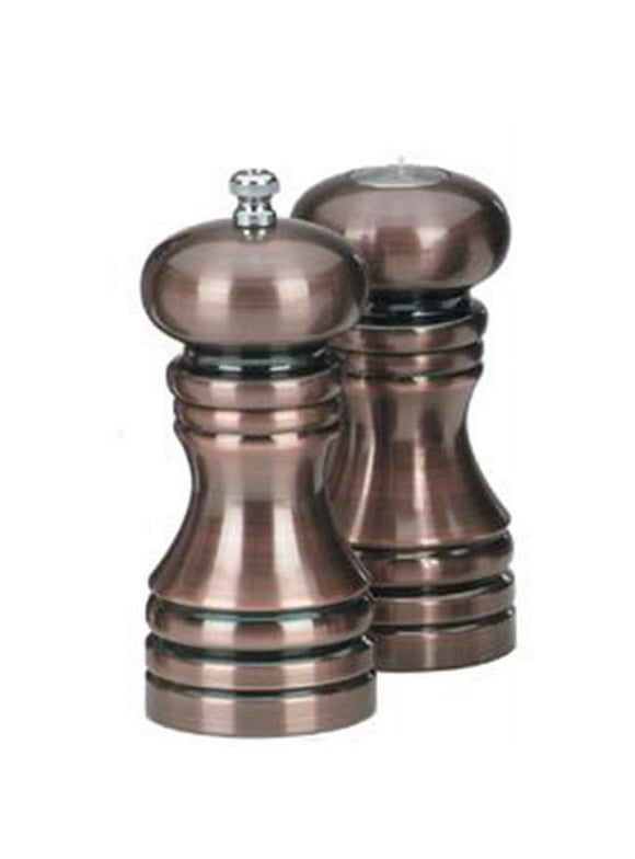 Chef Specialties - 90050 - 5.5 Inch - Burnished Pepper Mill And Salt Shaker Set