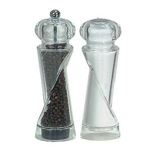 Chef Specialties 92080 7.5 in. Ellipse Pepper Mill and Salt Shaker Set