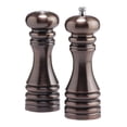 thumbnail image 1 of Chef Specialties Burnished Copper 7 Inch Pepper Mill & Salt Shaker Set with Blend Peppercorns, 1 of 2