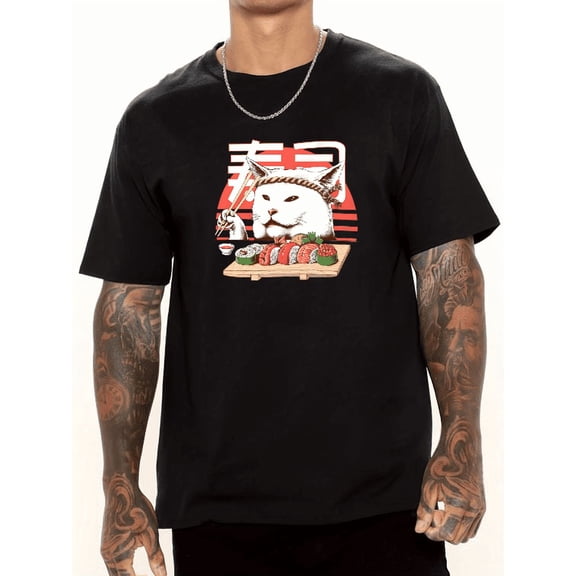 Chef Sushi Cotton casual T-shirt