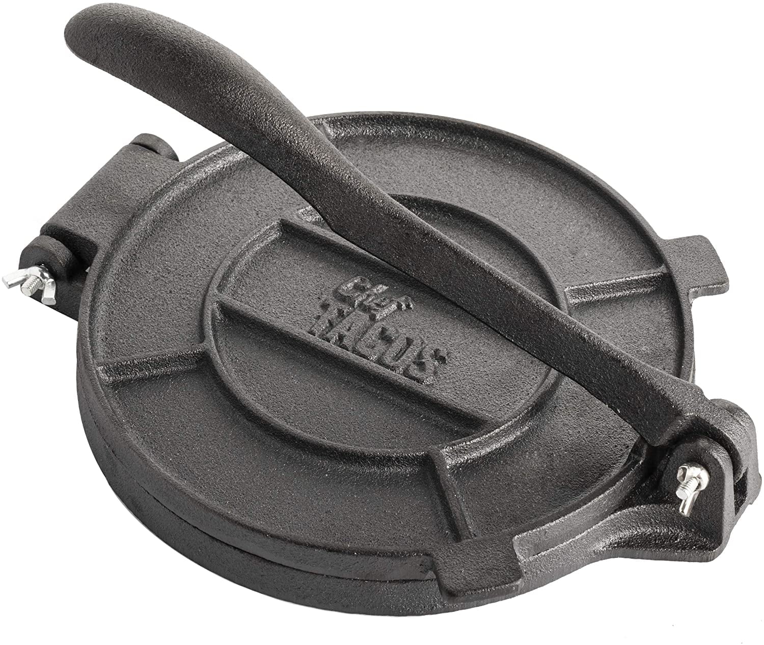 Chef Taco 8-Inch Black Cast Iron Tortilla Press