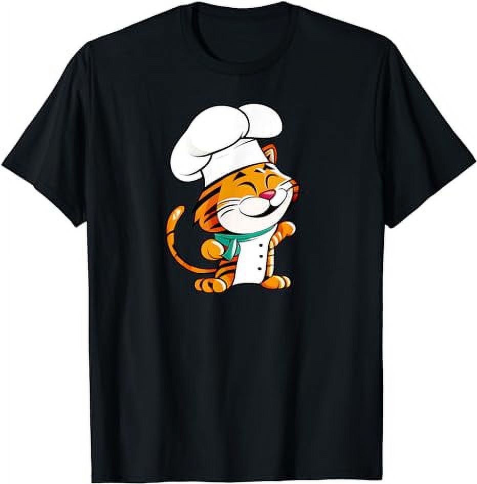 Chef Tiger Cute Tiger In A Chef's Hat Tiger Chef TShirt