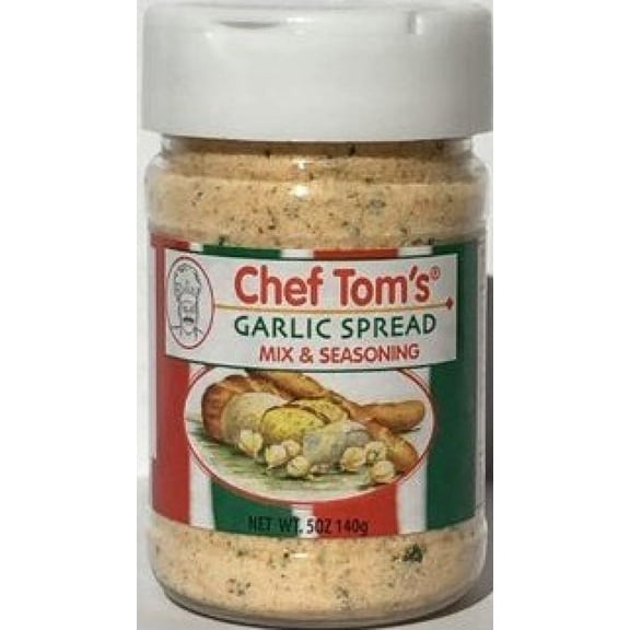 Chef Tom's Garlic Spread Seasoning 4 oz (Pack of 14)
