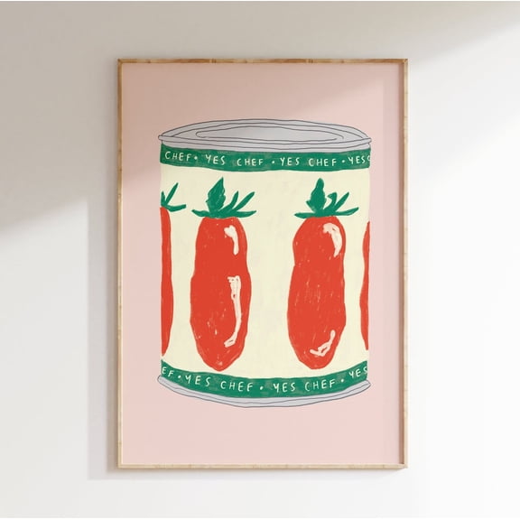 Chef Tomato Tv Inspired Kitchen Wall Art Home Decor