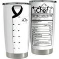 thumbnail image 1 of Chef Tumbler 20oz Chef Gifts for Women Men Stainless Steel Insulated Tumblers Coffee Travel Mug Cup Chefs Gifts for Birthday Christmas Cook Lovers Gift, 1 of 6