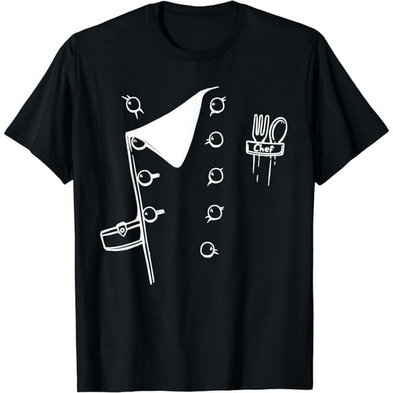 Chef Uniform Jacket Funny Chef Cooking - Cook Food Lovers T-Shirt
