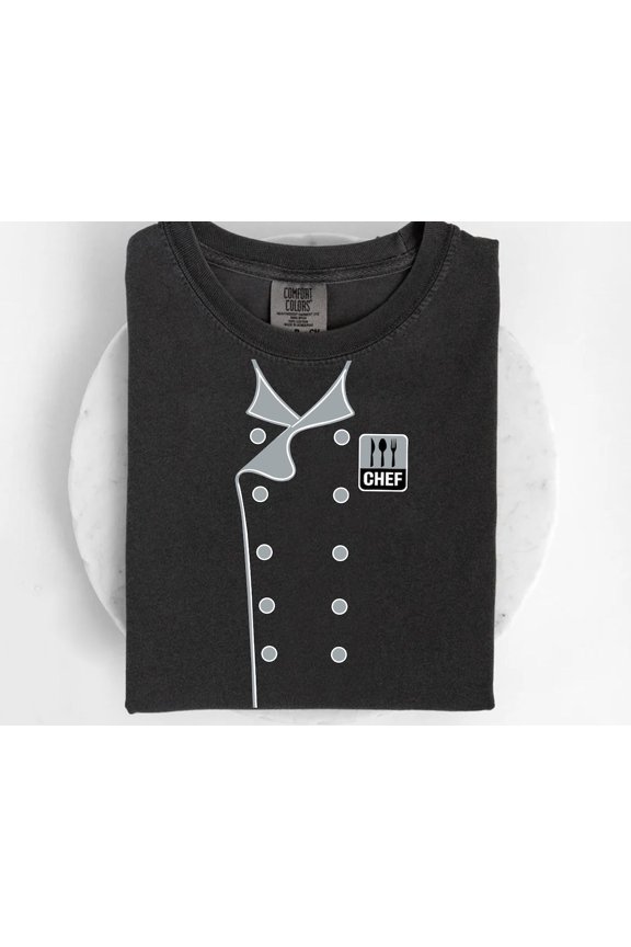 Chef Uniform Shirt, Professional Kitchen Graphic Tee, Culinary Art Student , Executive Chef Costume Top, Baker Pastry Chef Outfit Unisex Full Size S-5XL