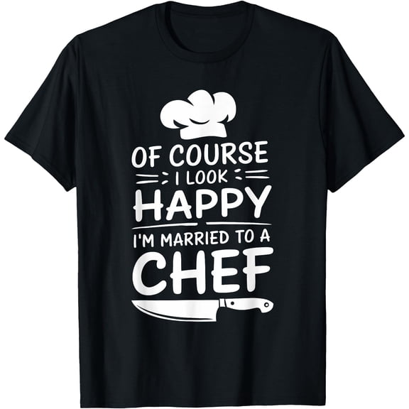 Chef Wife Husband And Kitchen Cook Culinary Cooking T-Shirt