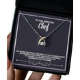 thumbnail image 1 of Chef - Wishbone dancing necklace gift for the Greatest Chef Christmas Gift Birthday Gift, 1 of 2