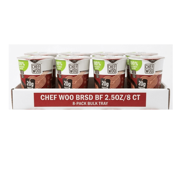 Chef Woo Ramen Cups Plant-Based Protein 8-Pack 2.50 oz