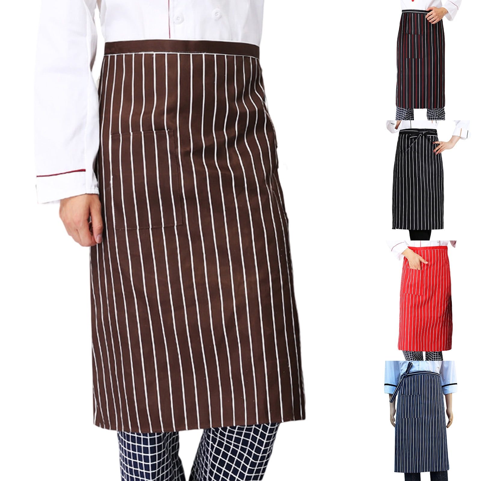 Chef Work Apron, Half Cut Work Apron, Restaurant Coffee Shop Waiter ...