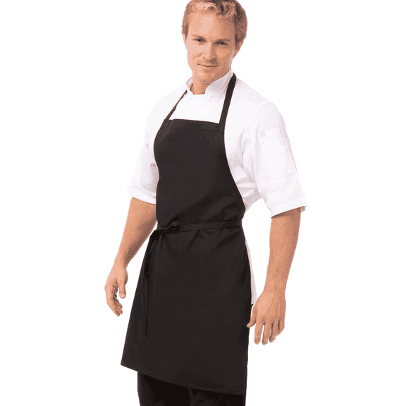 Chef Works Unisex Apron, Black, One Size