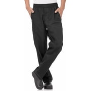 Chef Works Cool Vent Mens Baggy Chef Pants, Work Pants with 4 Pockets, Large, Black