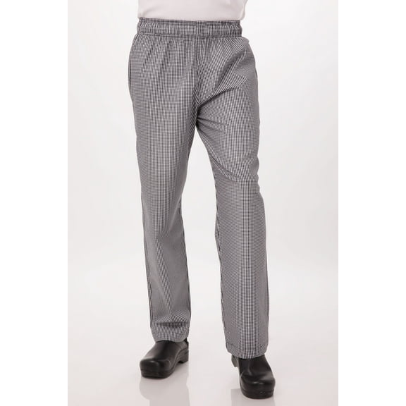 Chef Works Mens Essential Baggy Zip-Fly Chef Pants (NBMZSCHM)