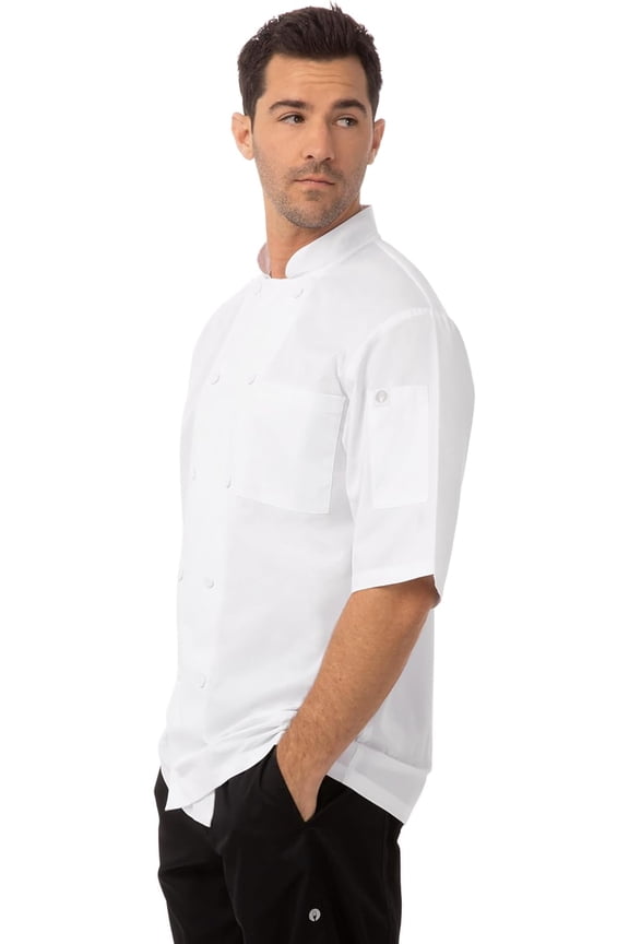 Men’s Montreal Cool Vent Chef Coat, White Chef Jacket, 3XL