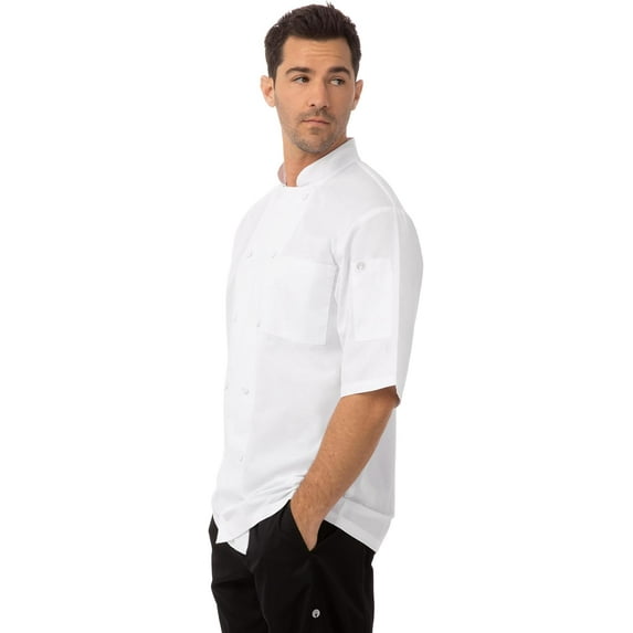 Chef Works Men’s Montreal Cool Vent Chef Coat, White Chef Jacket, XL