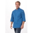 thumbnail image 1 of Chef Works Men's Morocco Chef Coat, Three-Quarter Sleeve Chef Jacket with Pockets, 4XL, Blue, 1 of 7