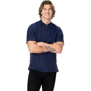 Chef Works Mens Springfield Chef Coat, Navy Chef Jacket with Cool Vent Side Panels, Large