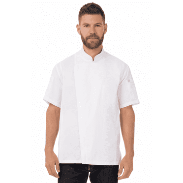 Chef Works Men's Springfield Chef Coat, White, Large