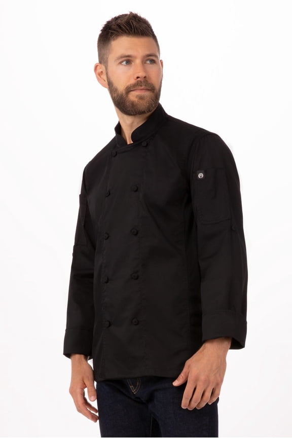 Mens Bowden Chef Coat (CBC01BLKS)