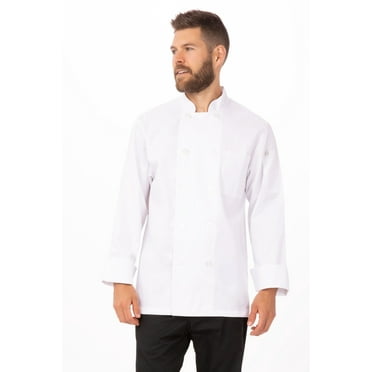 Chef Works Men's Le Mans Chef Coat, White, Small